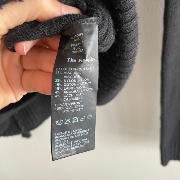 The Kooples Faux Fur Cardigan Zip Jacket - Picture 3 of 5